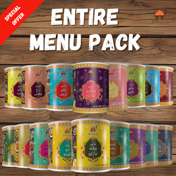 JB Foods Entire Menu Pack Of 17